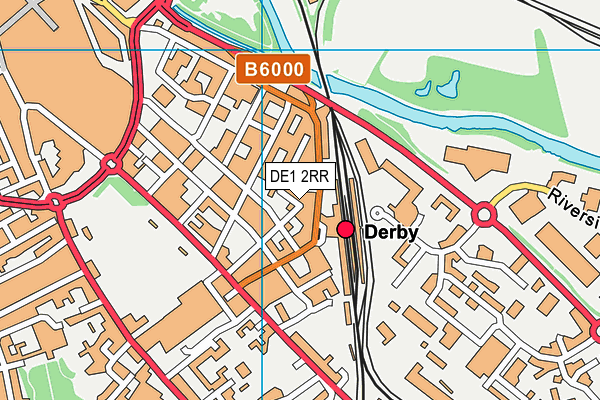 DE1 2RR map - OS VectorMap District (Ordnance Survey)