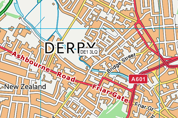 DE1 3LQ map - OS VectorMap District (Ordnance Survey)