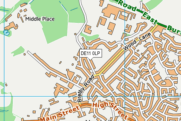 DE11 0LP map - OS VectorMap District (Ordnance Survey)