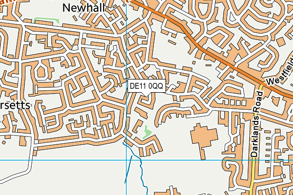 DE11 0QQ map - OS VectorMap District (Ordnance Survey)