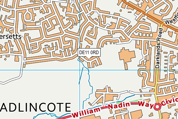 DE11 0RD map - OS VectorMap District (Ordnance Survey)