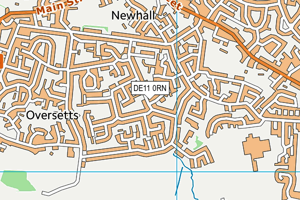 DE11 0RN map - OS VectorMap District (Ordnance Survey)