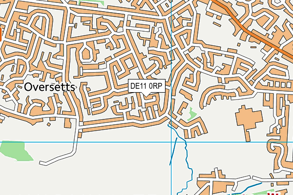 DE11 0RP map - OS VectorMap District (Ordnance Survey)