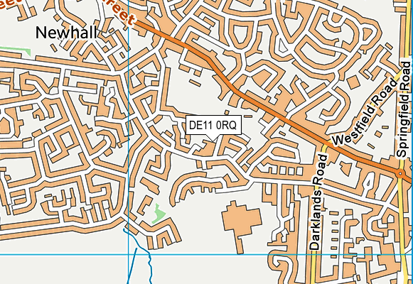 DE11 0RQ map - OS VectorMap District (Ordnance Survey)