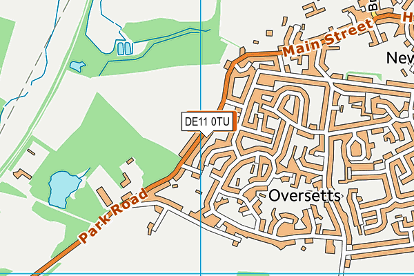 DE11 0TU map - OS VectorMap District (Ordnance Survey)