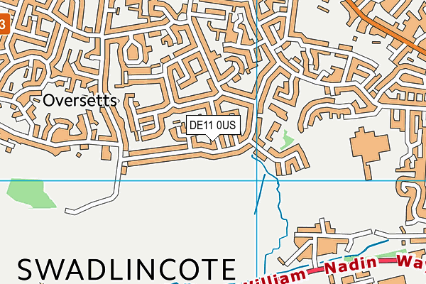 DE11 0US map - OS VectorMap District (Ordnance Survey)