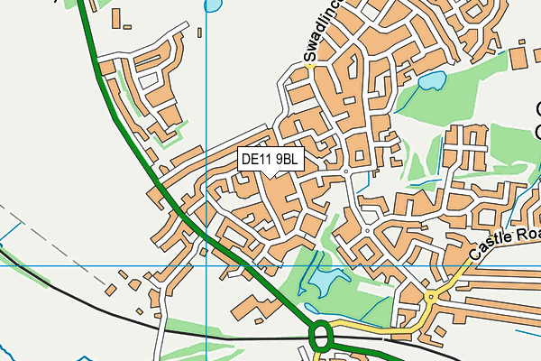 DE11 9BL map - OS VectorMap District (Ordnance Survey)