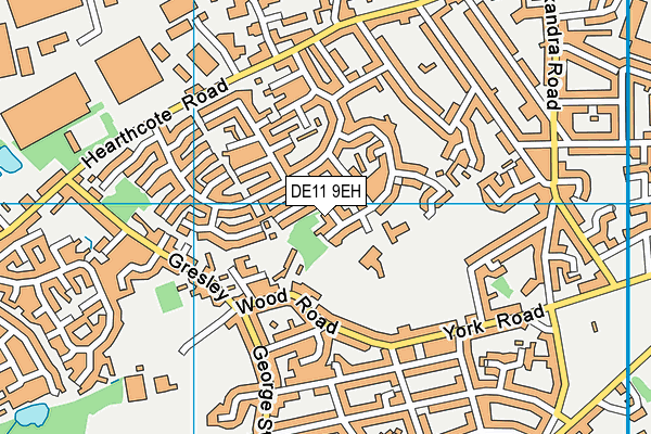 DE11 9EH map - OS VectorMap District (Ordnance Survey)