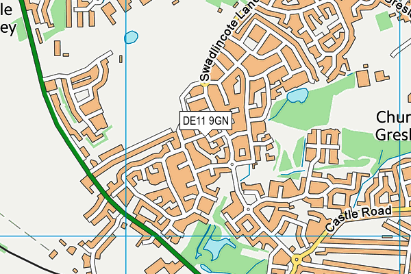 DE11 9GN map - OS VectorMap District (Ordnance Survey)