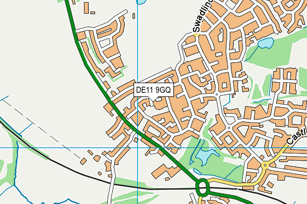 DE11 9GQ map - OS VectorMap District (Ordnance Survey)