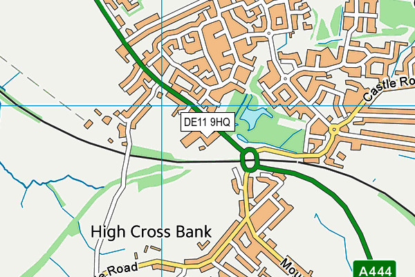 DE11 9HQ map - OS VectorMap District (Ordnance Survey)