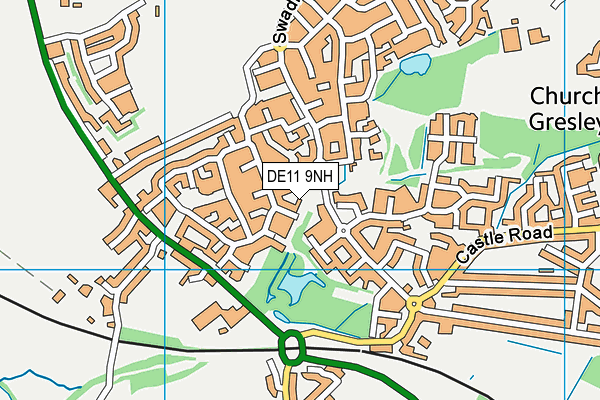 DE11 9NH map - OS VectorMap District (Ordnance Survey)