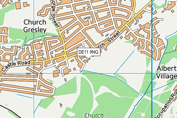 DE11 9NQ map - OS VectorMap District (Ordnance Survey)