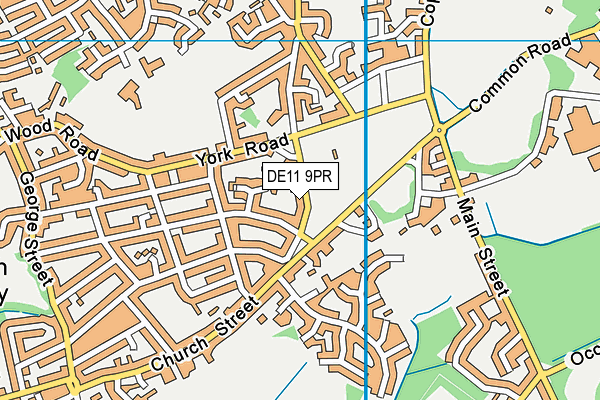 Maurice Lea Memorial Park map (DE11 9PR) - OS VectorMap District (Ordnance Survey)
