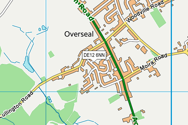 DE12 6NN map - OS VectorMap District (Ordnance Survey)