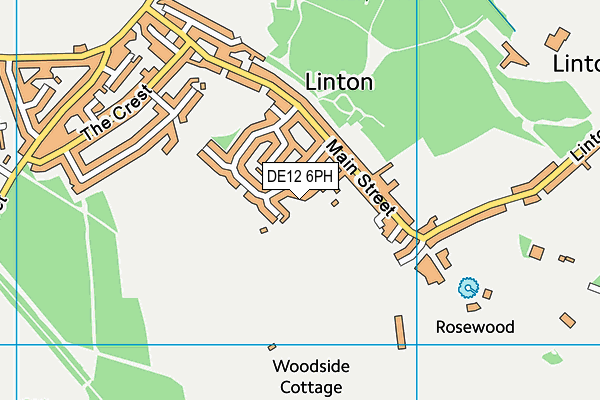 DE12 6PH map - OS VectorMap District (Ordnance Survey)