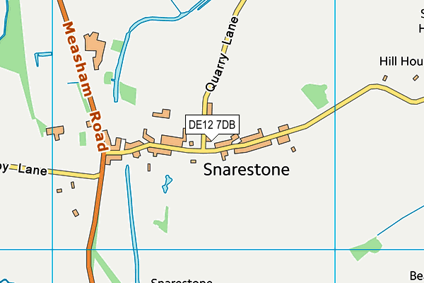 Snarestone Church of England School map (DE12 7DB) - OS VectorMap District (Ordnance Survey)