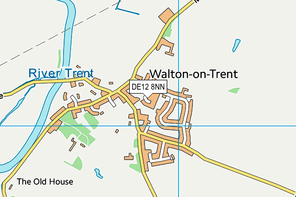 DE12 8NN map - OS VectorMap District (Ordnance Survey)
