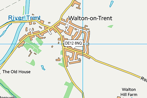DE12 8NQ map - OS VectorMap District (Ordnance Survey)