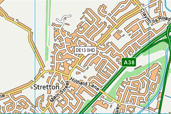 Map of MRS WHIPPY (STRETTON) LIMITED at district scale