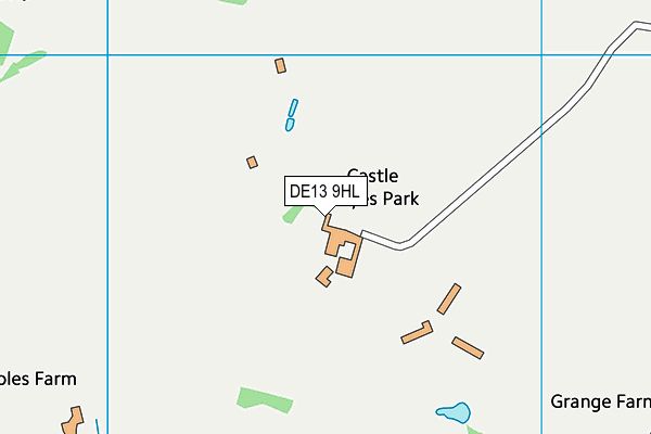 DE13 9HL map - OS VectorMap District (Ordnance Survey)
