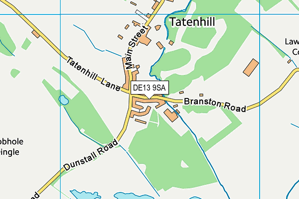 Map of TATENHILL GOVERNANCE SERVICES LIMITED at district scale