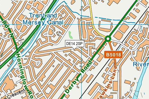 Eton Road Community Park map (DE14 2SP) - OS VectorMap District (Ordnance Survey)