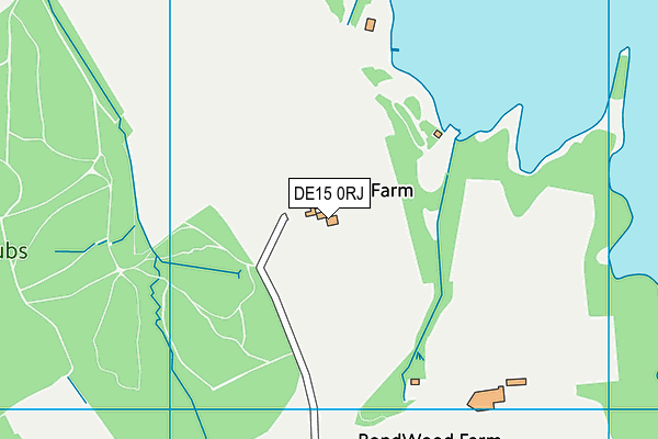 DE15 0RJ map - OS VectorMap District (Ordnance Survey)