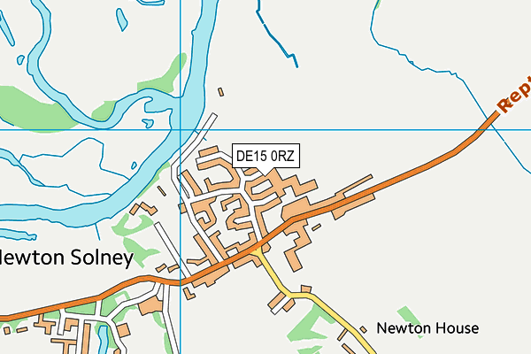Blacksmith Lane Recreation Ground map (DE15 0RZ) - OS VectorMap District (Ordnance Survey)