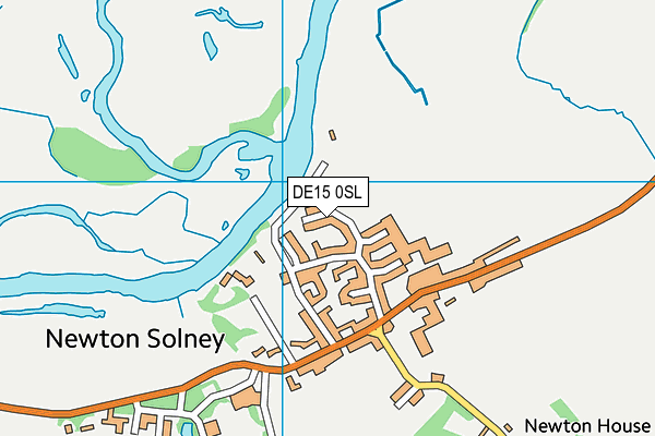 DE15 0SL map - OS VectorMap District (Ordnance Survey)
