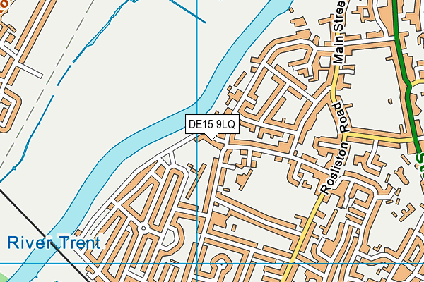 DE15 9LQ map - OS VectorMap District (Ordnance Survey)