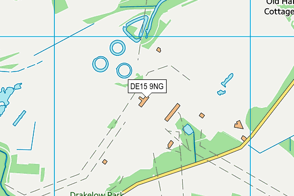 DE15 9NG map - OS VectorMap District (Ordnance Survey)