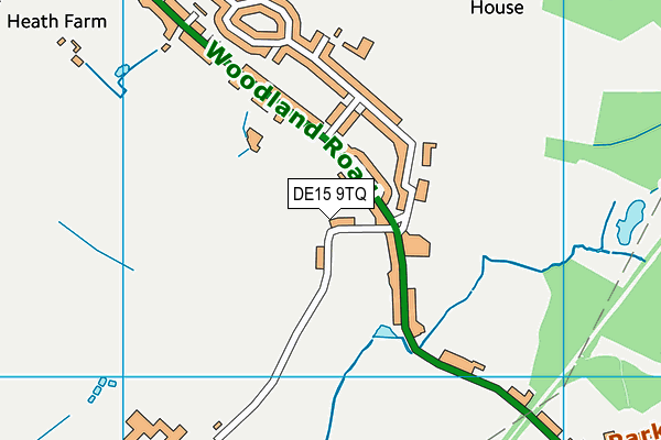 DE15 9TQ map - OS VectorMap District (Ordnance Survey)