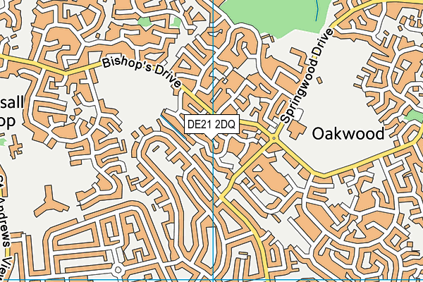 DE21 2DQ map - OS VectorMap District (Ordnance Survey)