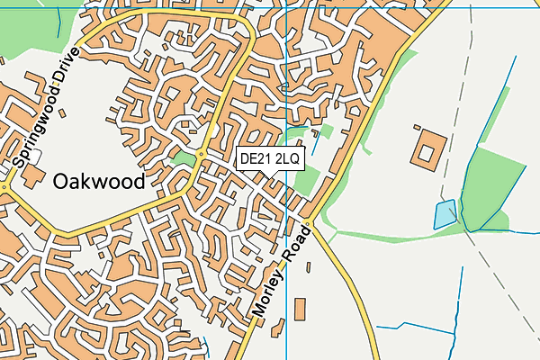 DE21 2LQ map - OS VectorMap District (Ordnance Survey)