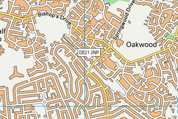 DE21 2NP map - OS VectorMap District (Ordnance Survey)