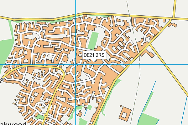 DE21 2RS map - OS VectorMap District (Ordnance Survey)