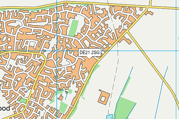 DE21 2SG map - OS VectorMap District (Ordnance Survey)
