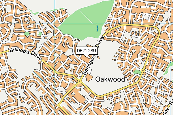 DE21 2SU map - OS VectorMap District (Ordnance Survey)