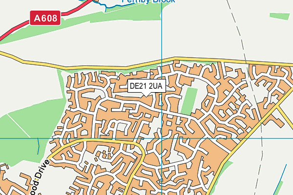 DE21 2UA map - OS VectorMap District (Ordnance Survey)