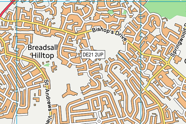 DE21 2UP map - OS VectorMap District (Ordnance Survey)