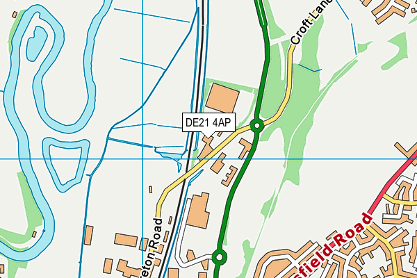 DE21 4AP map - OS VectorMap District (Ordnance Survey)