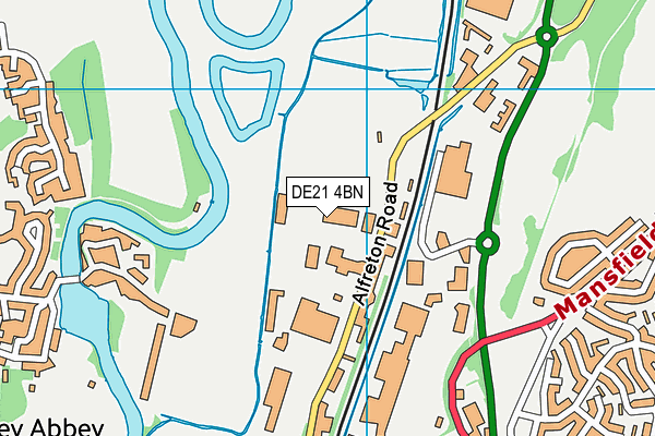 DE21 4BN map - OS VectorMap District (Ordnance Survey)