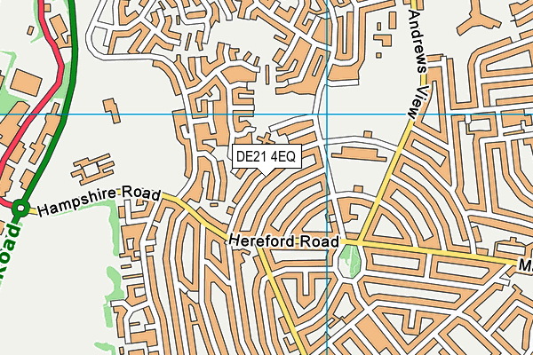 DE21 4EQ map - OS VectorMap District (Ordnance Survey)