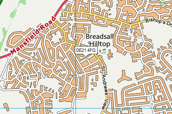 DE21 4FQ map - OS VectorMap District (Ordnance Survey)