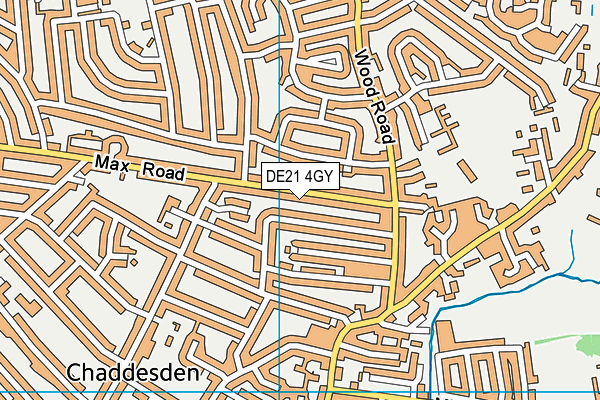 DE21 4GY map - OS VectorMap District (Ordnance Survey)