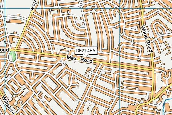 DE21 4HA map - OS VectorMap District (Ordnance Survey)