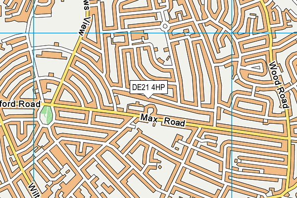 DE21 4HP map - OS VectorMap District (Ordnance Survey)