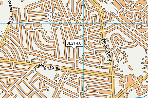 DE21 4JJ map - OS VectorMap District (Ordnance Survey)