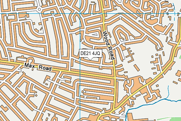 DE21 4JQ map - OS VectorMap District (Ordnance Survey)